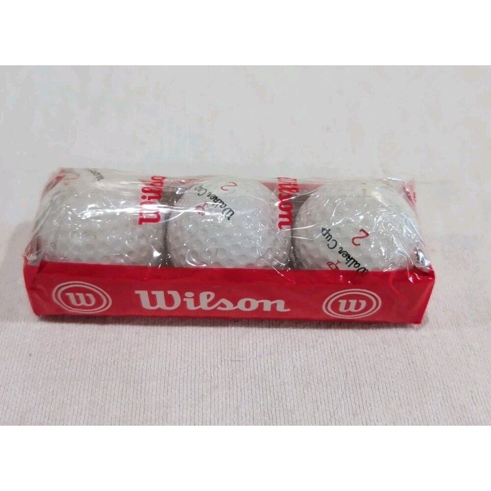 New Rare Vintage Wilson Walker Cup 1 Sleeve Of Golf Balls #2